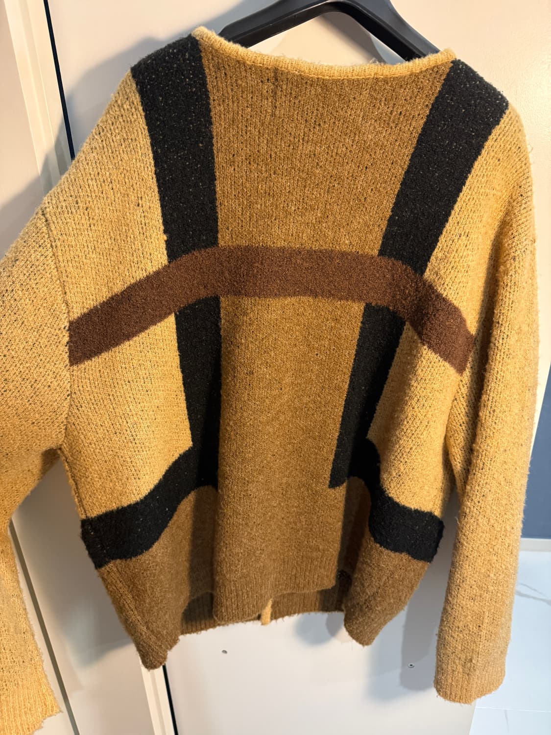 세터 울 가디건 베이지 브라운 상품이미지6