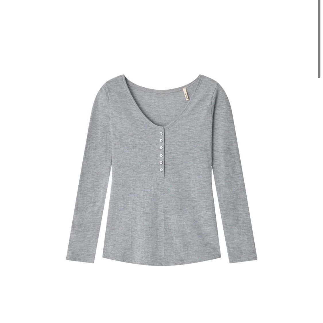 콜로신스 쉘 버튼 탑 그레이  상품이미지1