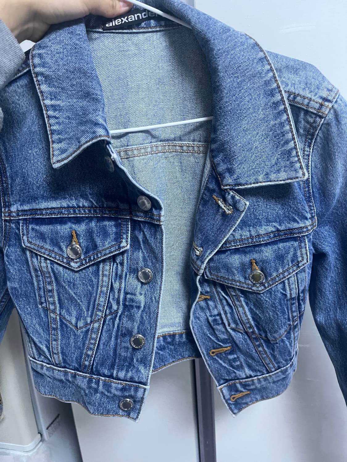알렉산더왕 블루 트러커 크롭 데님 재킷 상품이미지5