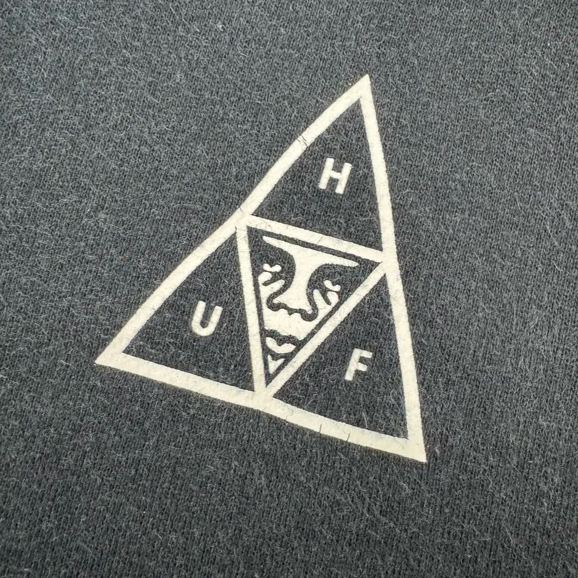 S(100) OBEY x HUF 오베이 허프 콜라보 후드 티셔츠 상품이미지8