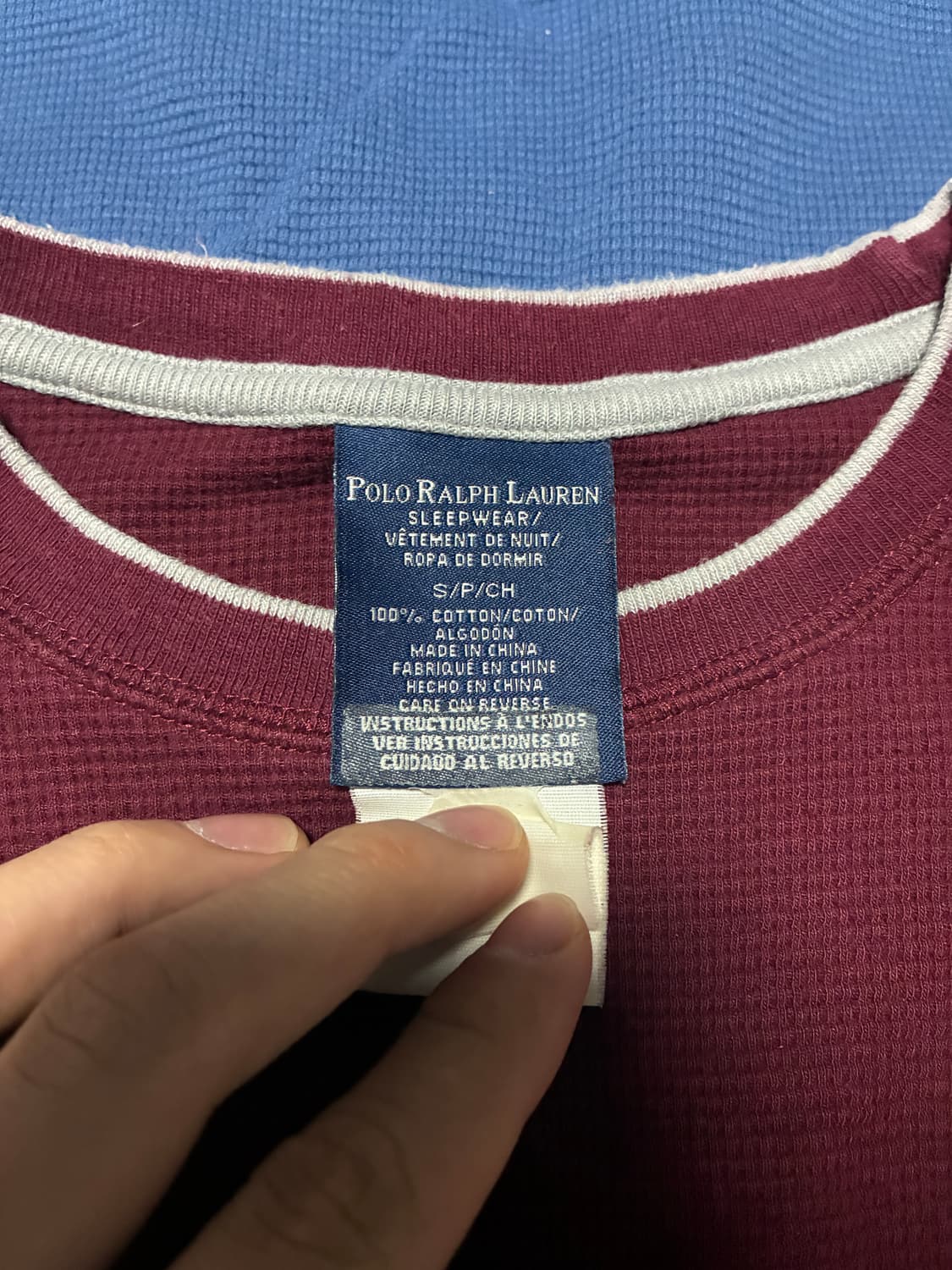 S) 폴로 랄프로렌 와플 롱슬리브 긴팔 2개 일괄3만원 상품이미지4