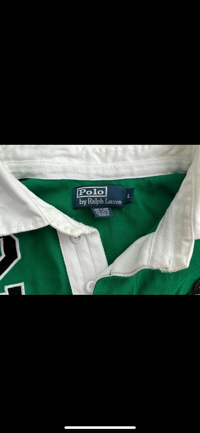 [POLO vintage] 폴로 럭비티셔츠 green L 상품이미지3