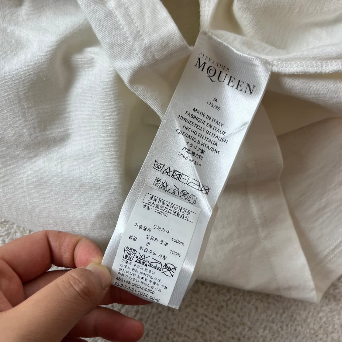95 알렉산더 맥퀸 스케치 스컬 반팔 티셔츠 상품이미지7