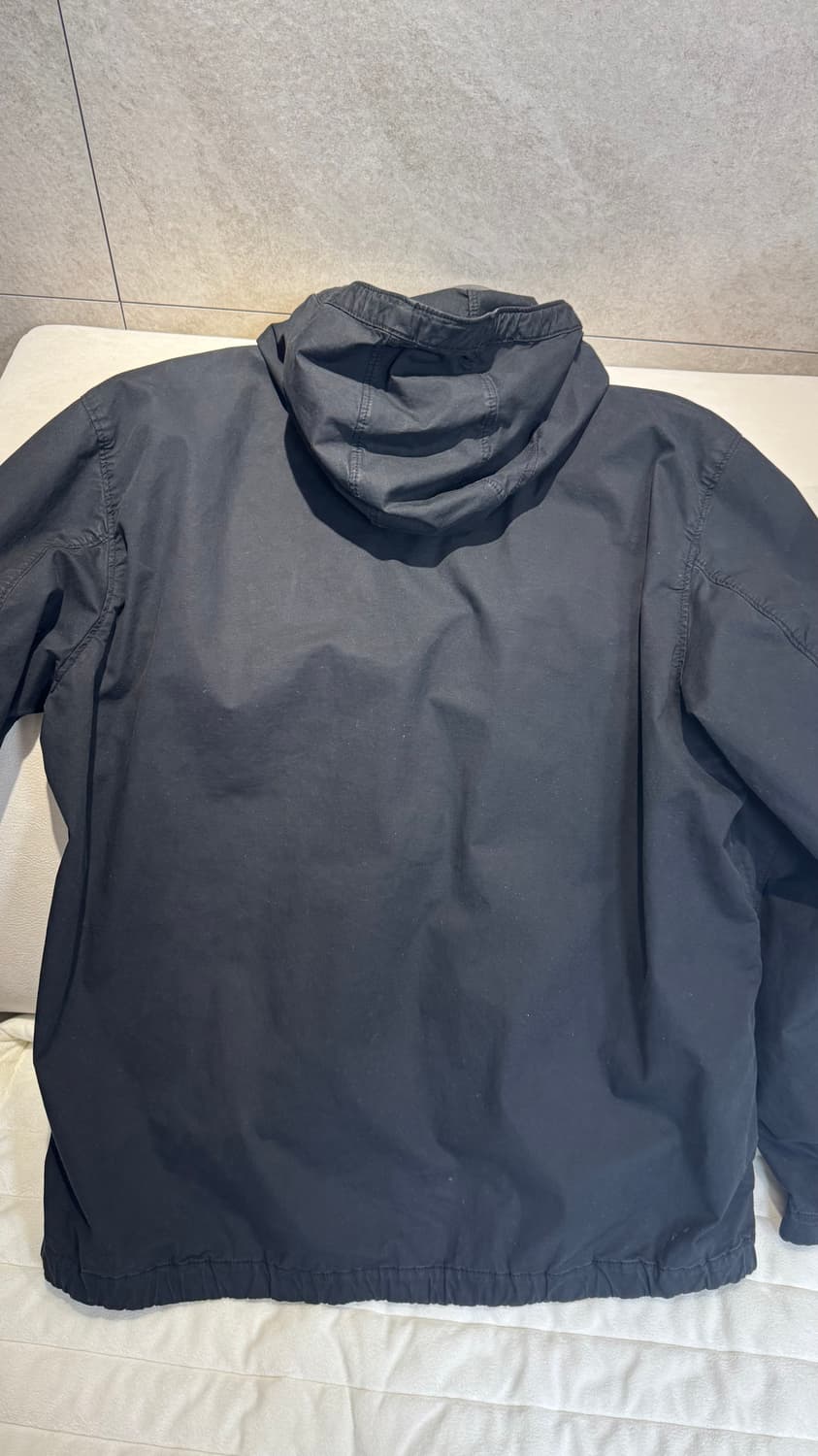 24SS 스톤아일랜드 수피마 코튼 트윌 후드 블랙 상품이미지3