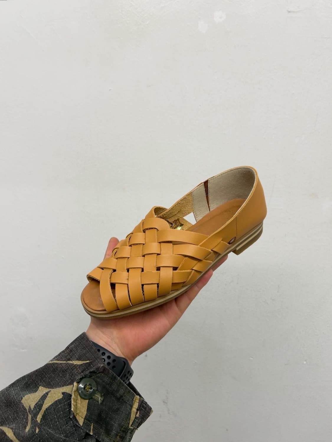 JPN Carissimo alte 카리시모 알테 우븐 가죽 샌들 235 상품이미지2