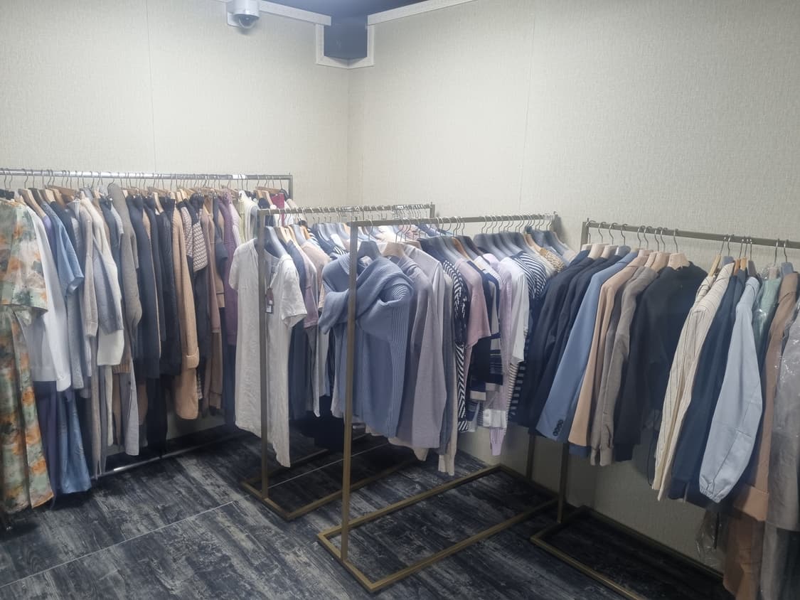 새제품 이태리명품 안드레모리스 베이지 니트 100%캐시미어 상품이미지9