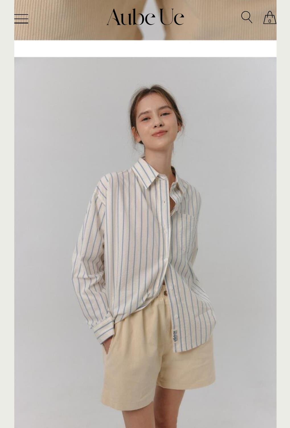 오브유이.코튼 셔츠 상품이미지1