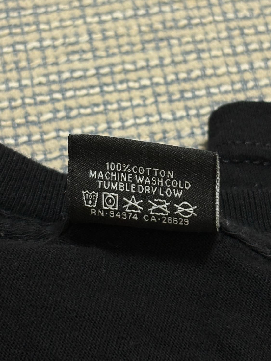 stussy paris 스투시 파리 티셔츠 블랙 s 판매해요 상품이미지4