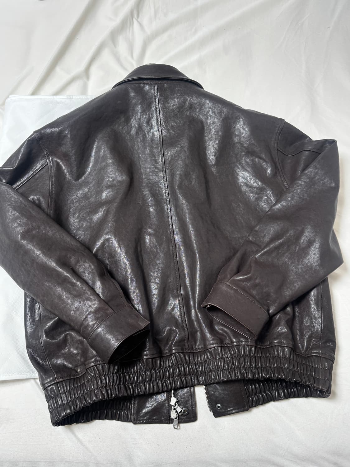 인더로우 A2 레더자켓 다크브라운 3사이즈 상품이미지2