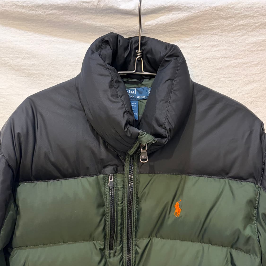 폴로 랄프로렌 블랙/카키 패딩 점퍼  상품이미지2