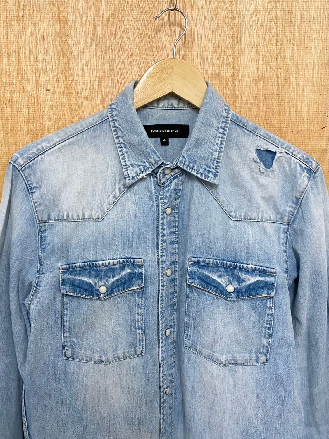 JACK ROSE repair denim western shirts 상품이미지3