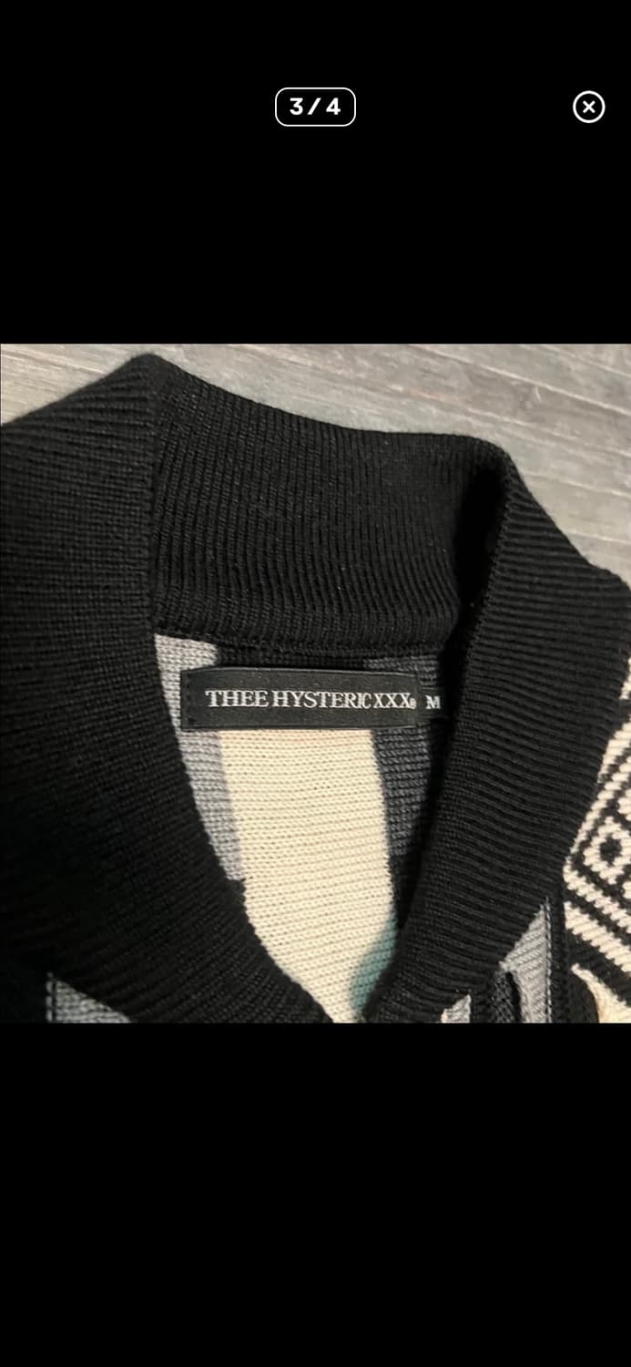 19fw 히스테릭 글래머 자카드 니트 집업 상품이미지3