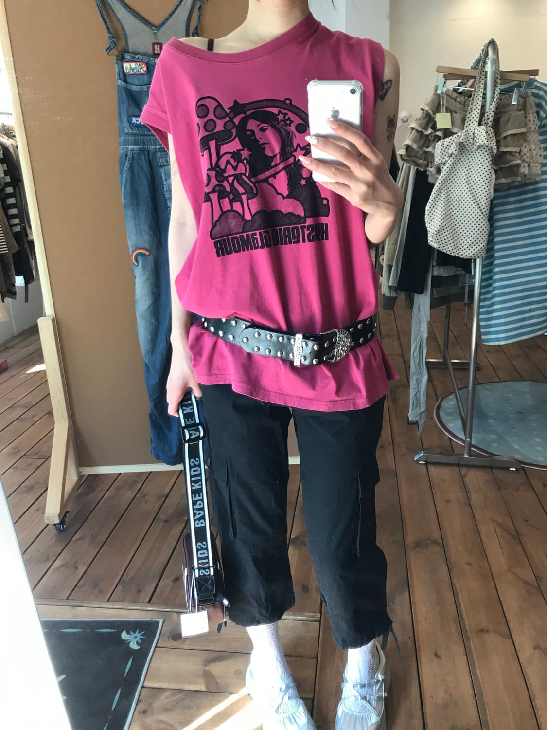 히스테릭글래머 마젠타 히스걸 나시 상품이미지1