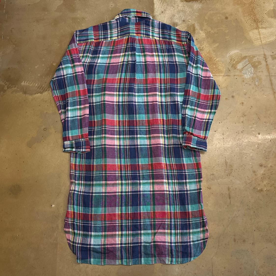 8 새상품 폴로랄프로렌 체크 린넨 원피스 상품이미지3