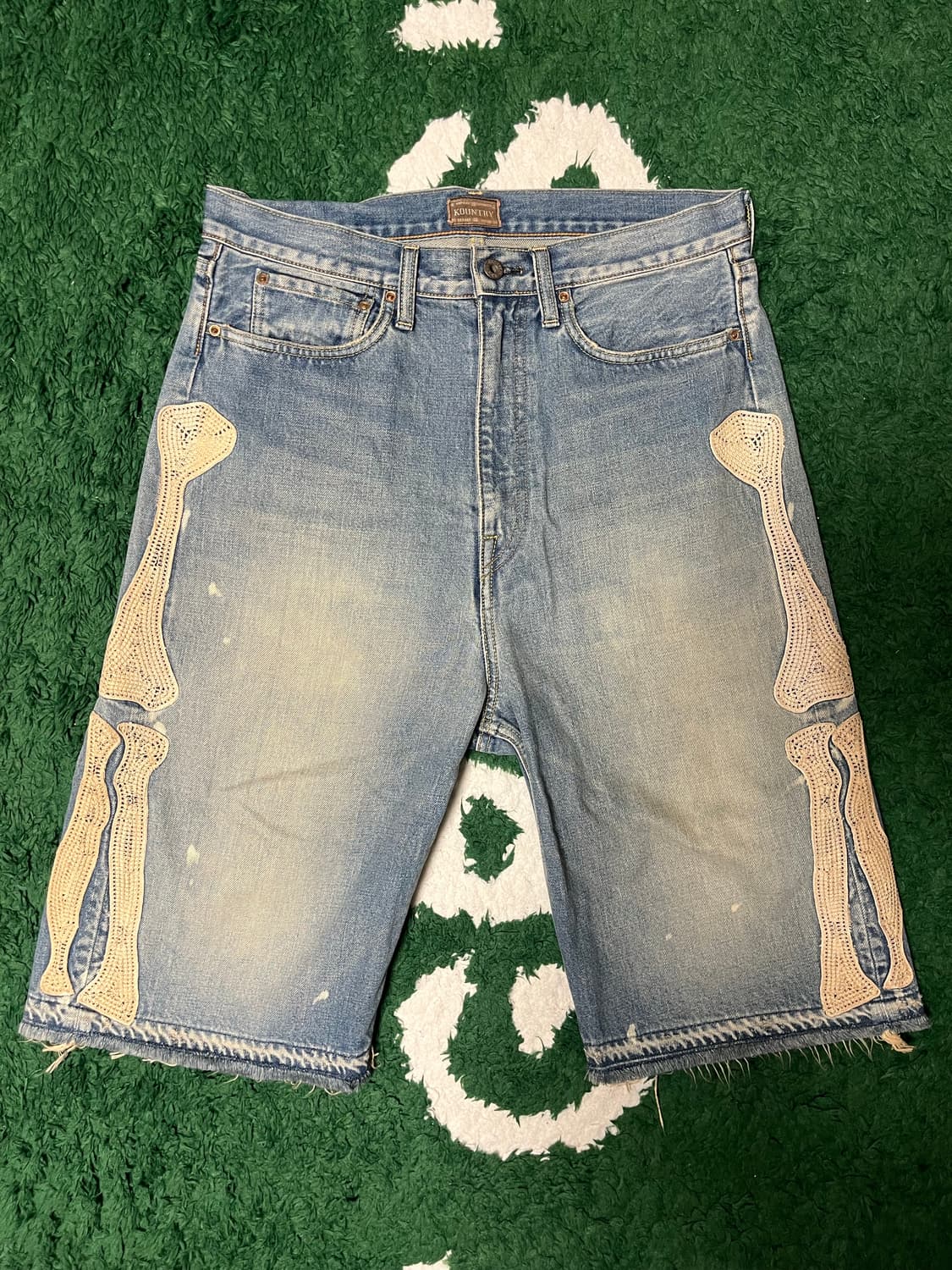 [32] 캐피탈 본 데님 숏 팬츠 인디고 상품이미지2