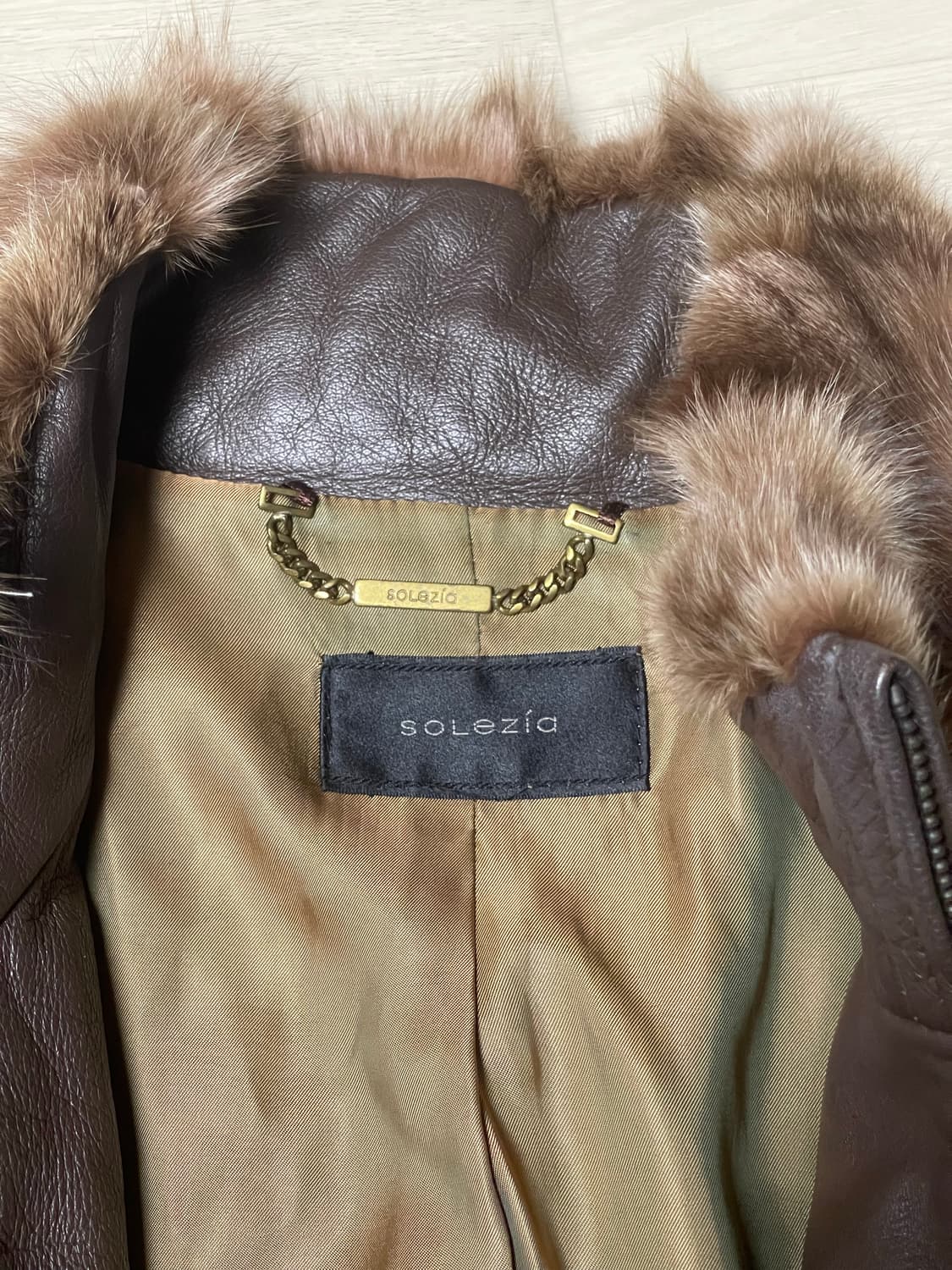 빈티지 브라운 퍼자켓 상품이미지4