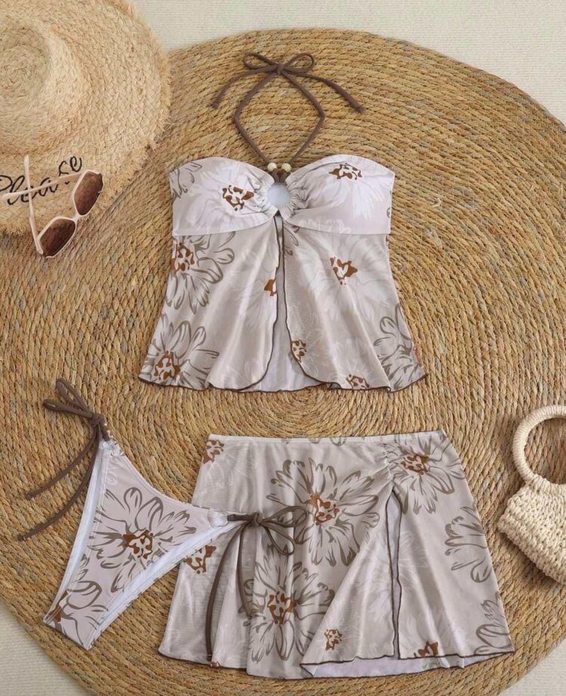 플라워패턴 비키니 세트 M 새상품 상품이미지2