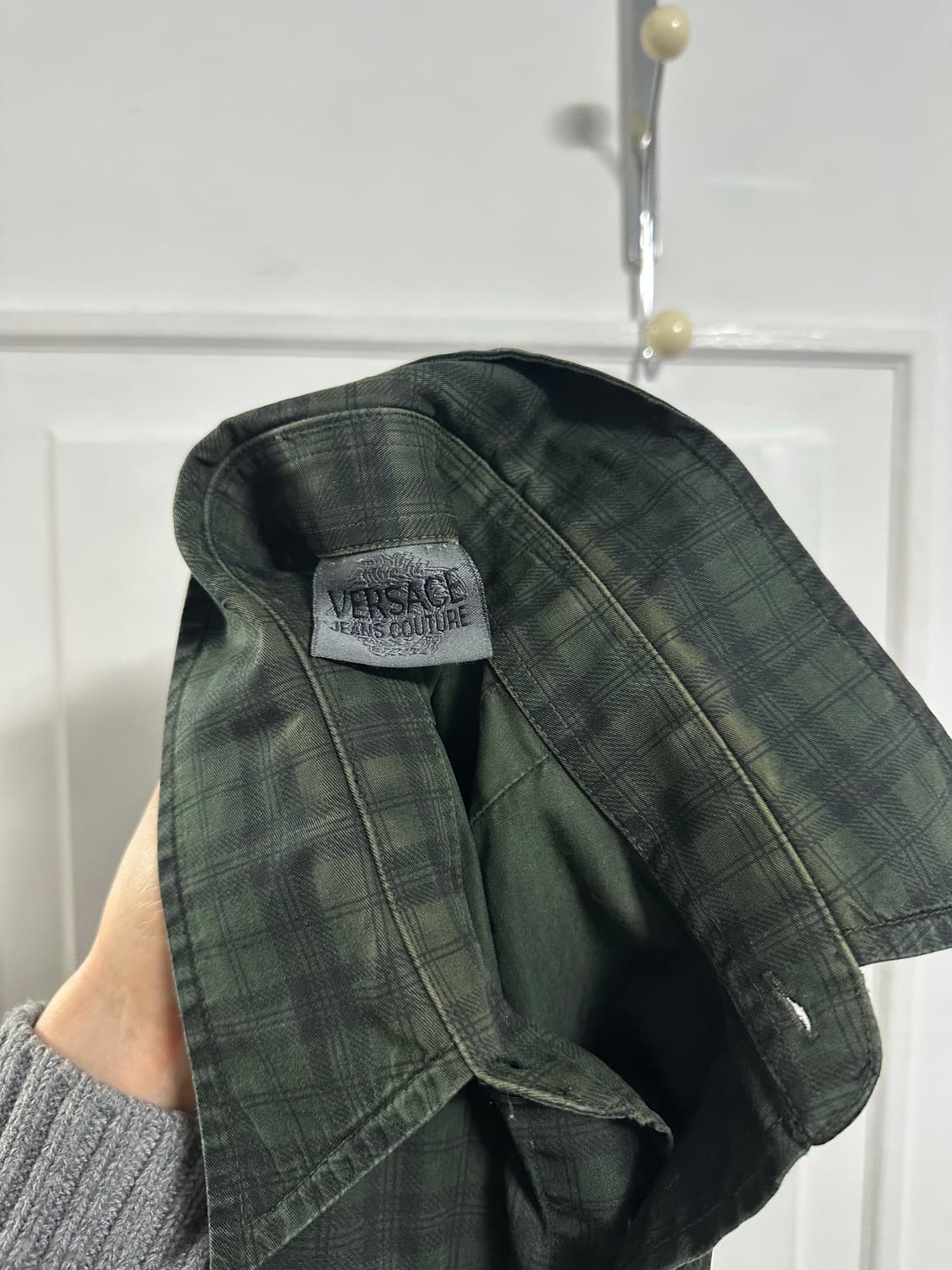 베르사체 체크 셔츠 상품이미지2