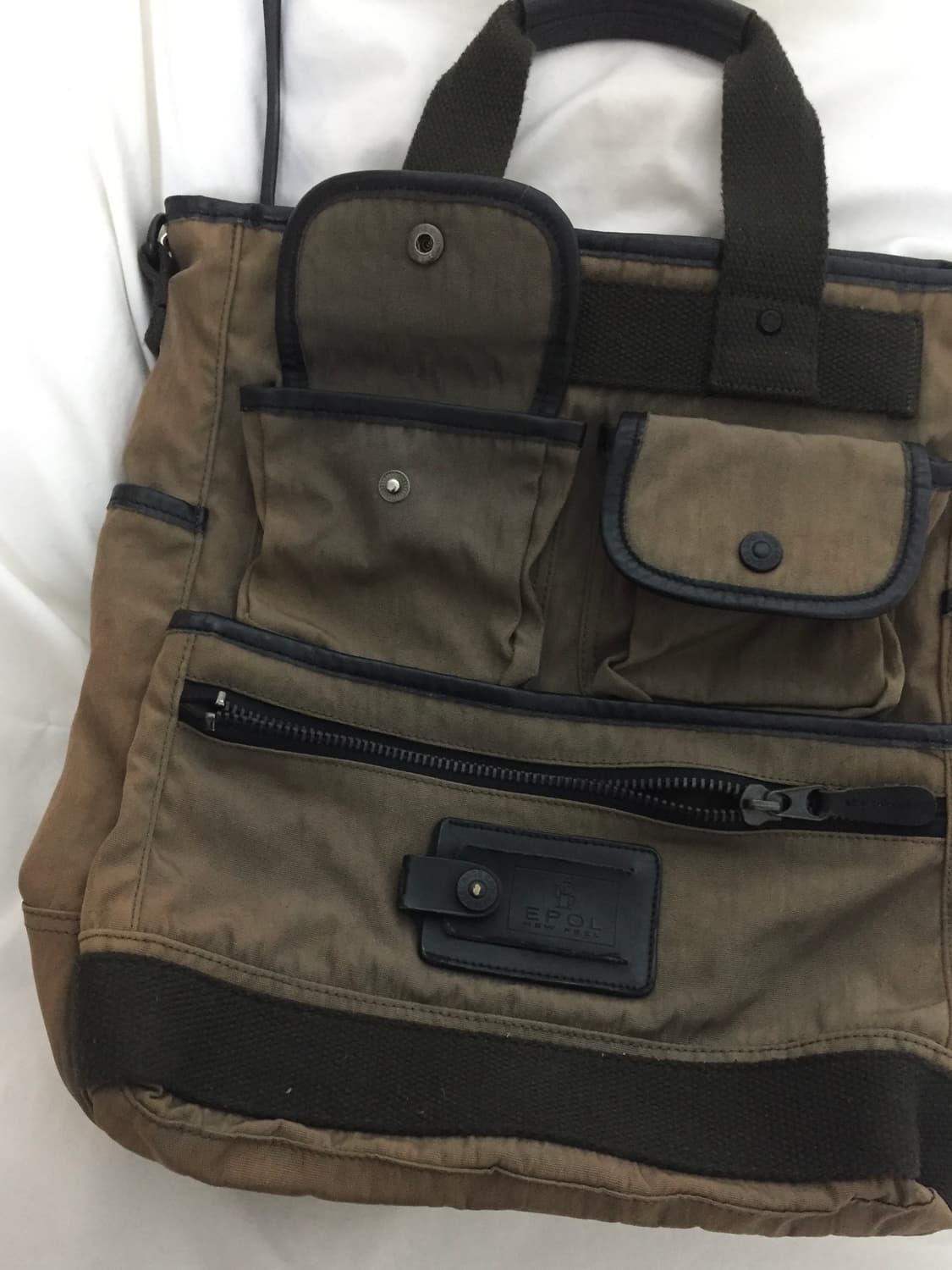 빈티지 브라운 서류 가방 상품이미지4