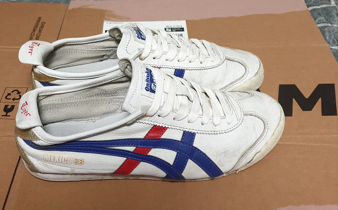 오니츠카타이거 멕시코66 화이트 다크블루 (255) 상품이미지2