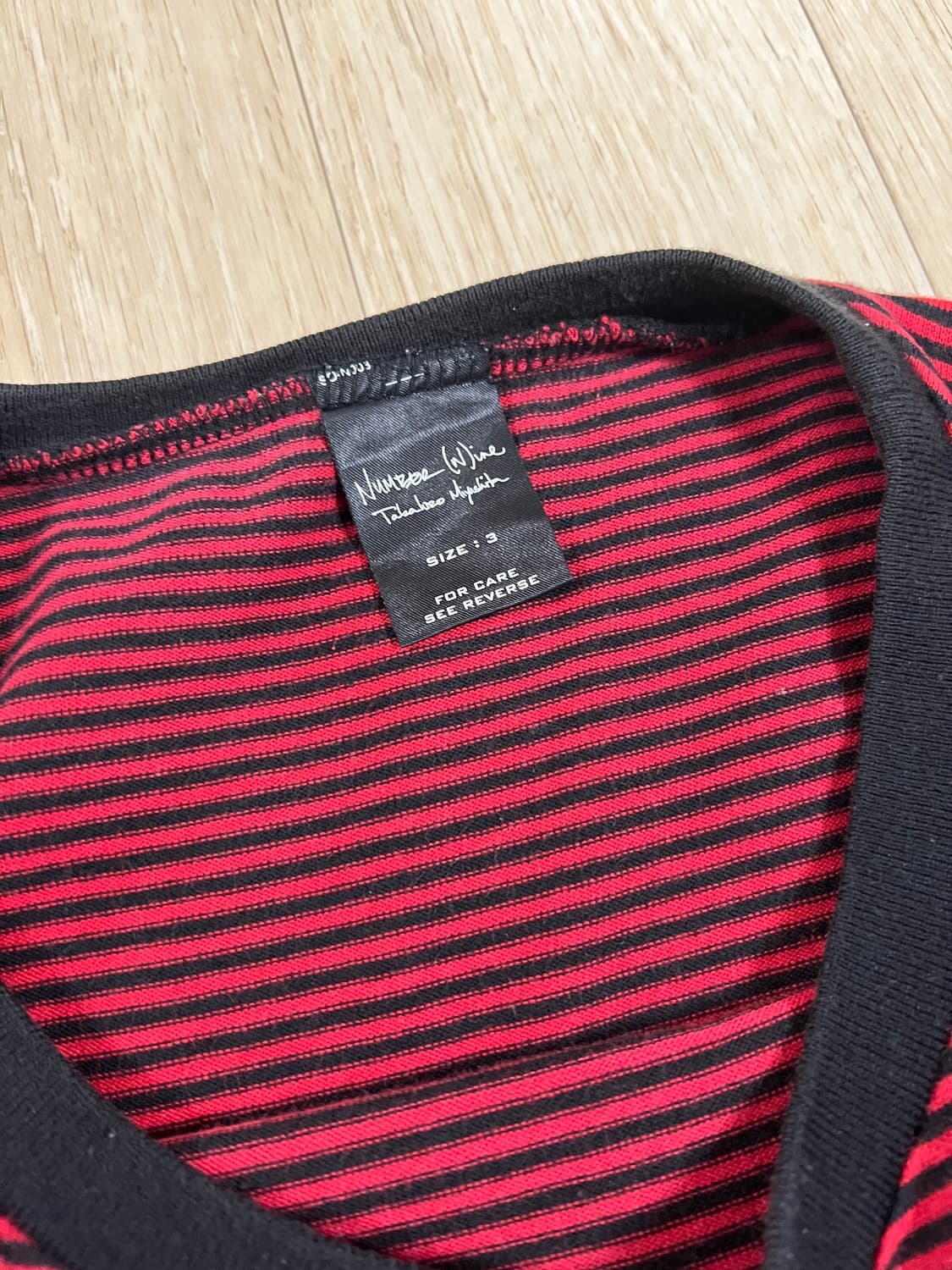 number (n)ine long sleeve 3size 상품이미지5