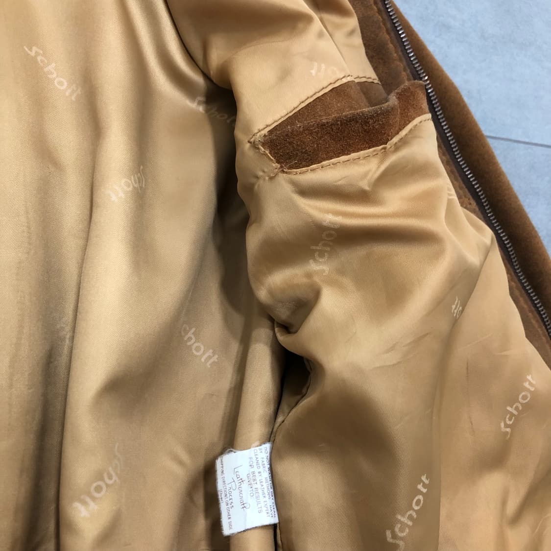 schott 쇼트 미국 usa 스웨이드 레더 가죽 자켓 40 상품이미지5