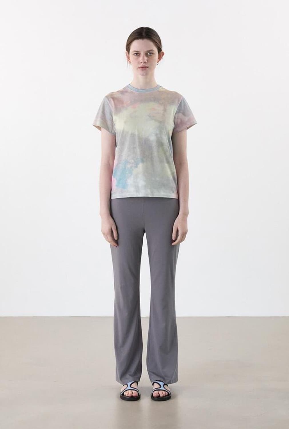 cosmoss soft layered pants hether gray 상품이미지2