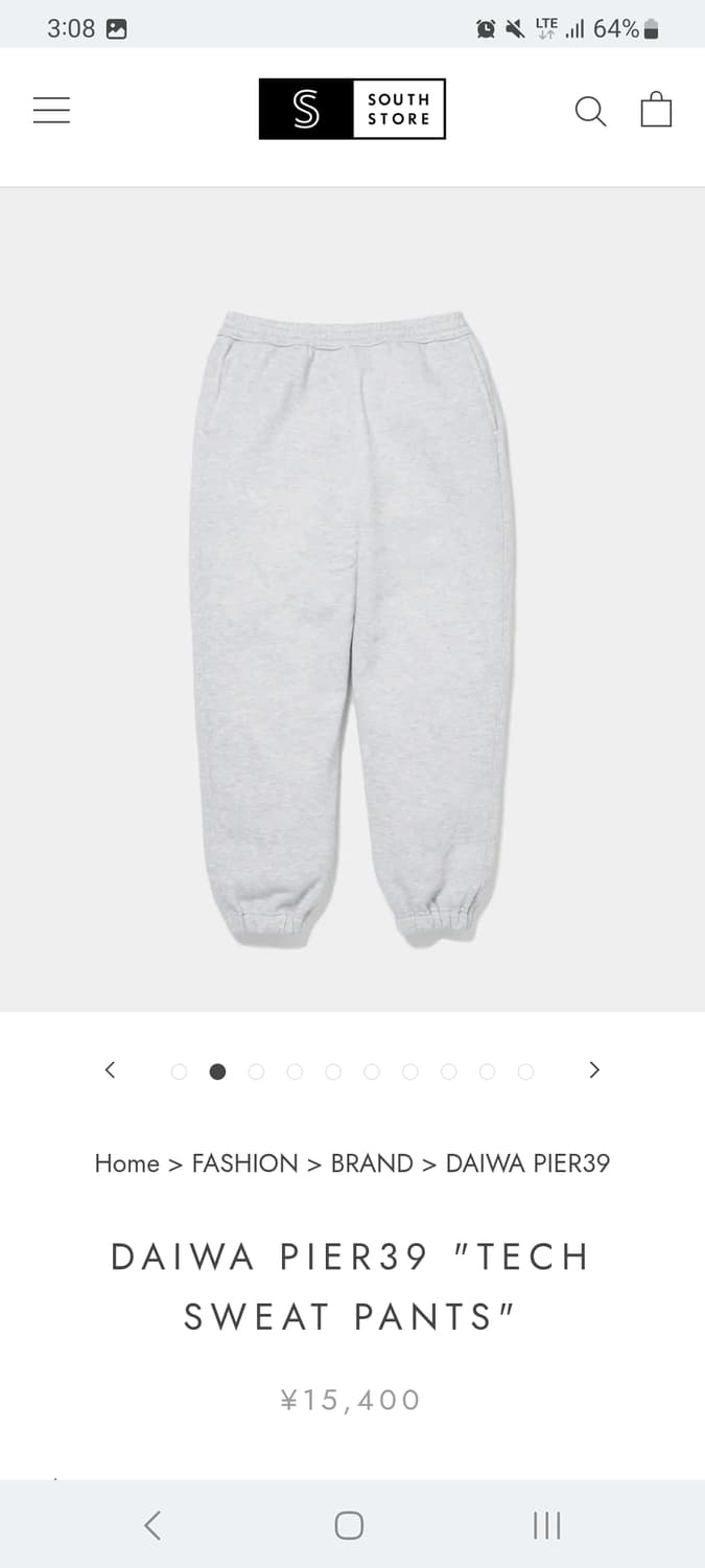 다이와피어39 스웻팬츠 S 상품이미지2