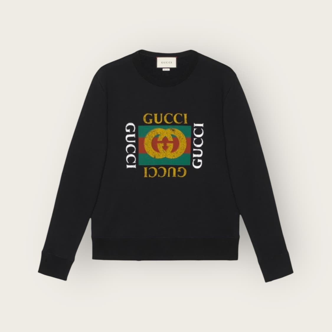 L/ 구찌 빈티지 로고 디스 맨투맨 상품이미지1