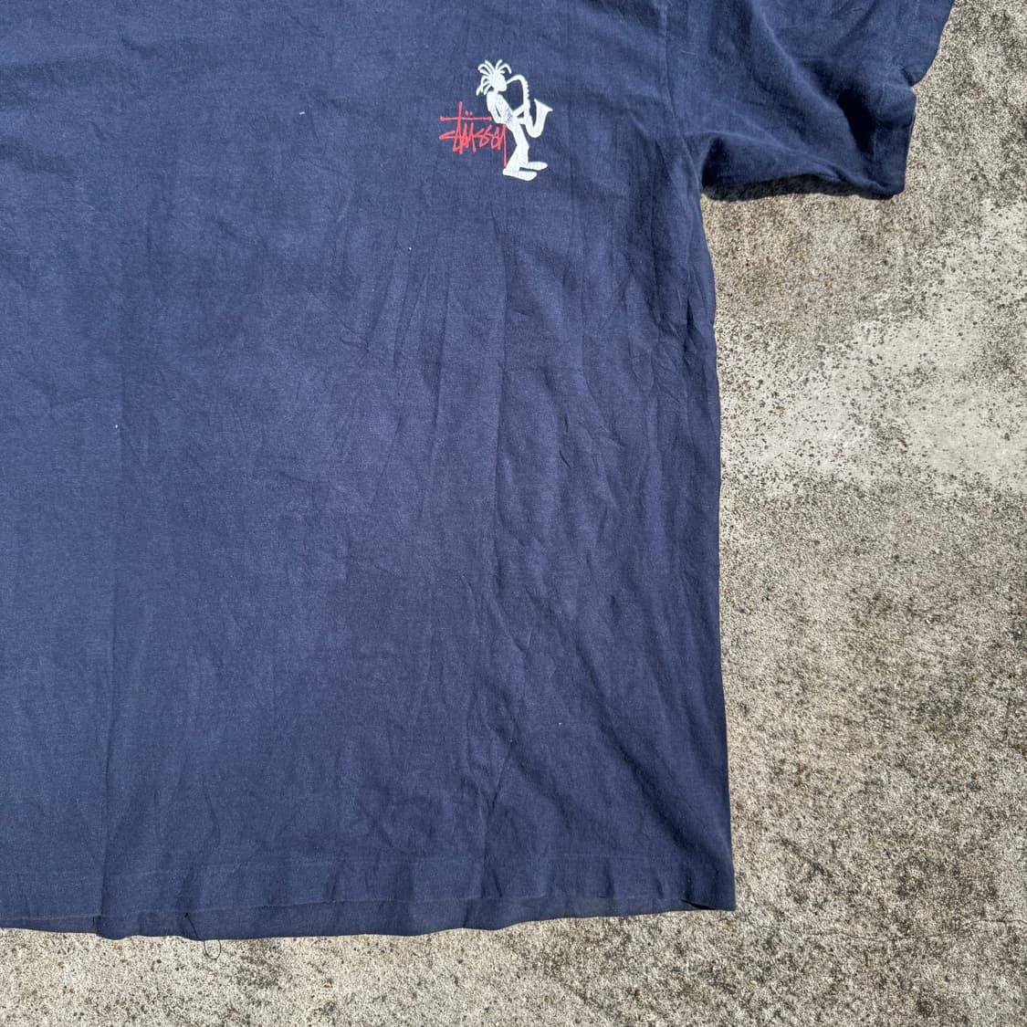 [L] 90s Stussy 스투시 Jazzman 재즈맨 반팔티 상품이미지4
