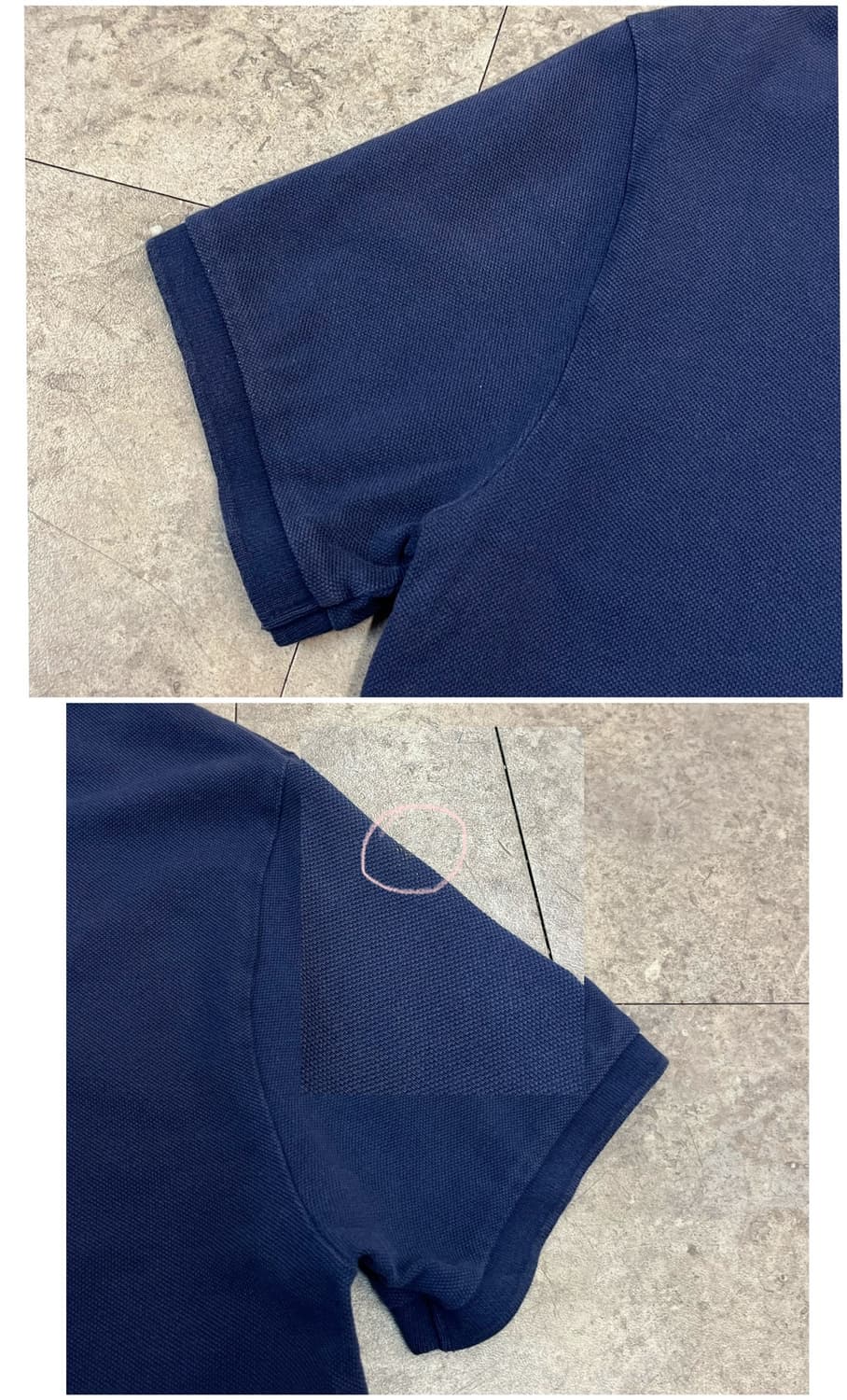 폴로 랄프로렌 빅포니 카라 반팔티 네이비 M  #csz3851   상품이미지10