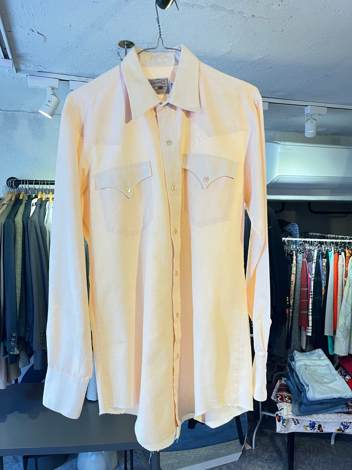 H Bar C 랜치웨어 라이트 피치 웨스턴 셔츠 상품이미지1