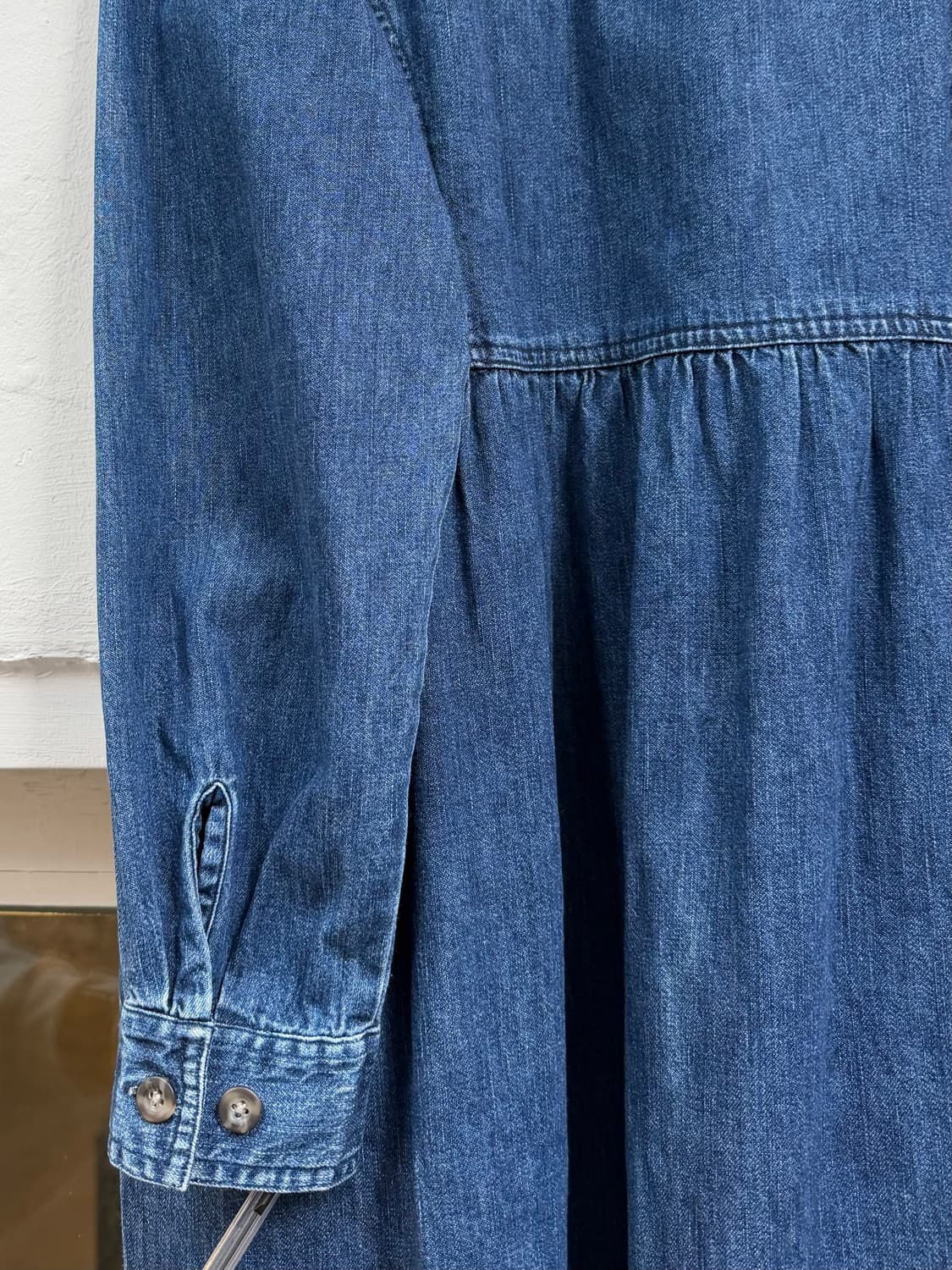 L.L.Bean 엘엘빈 레귤러 핏 청 데님 셔츠 원피스 M 상품이미지6