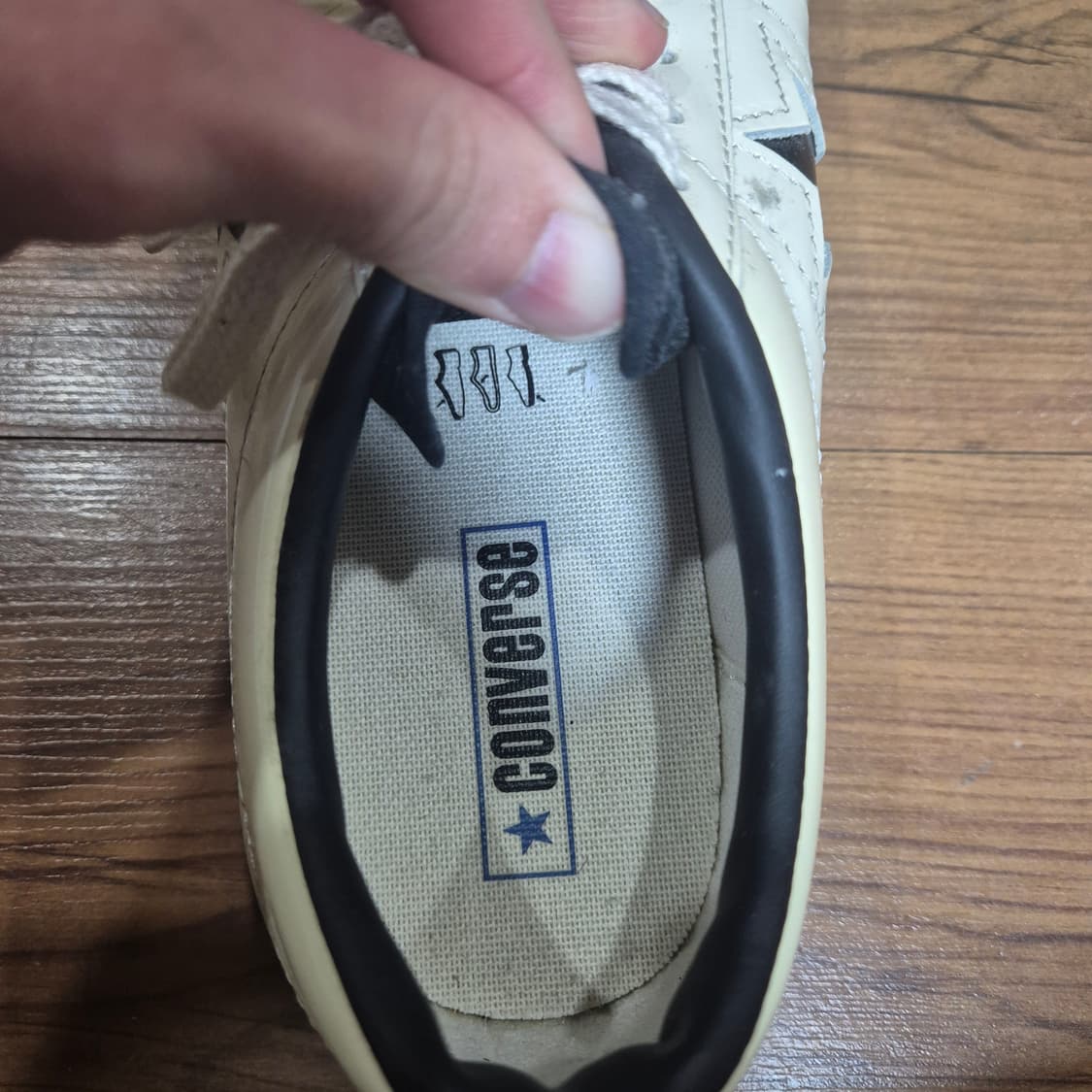 [260,265] 컨버스 원스타 로우 한별 에그렛 레더 (새상품/A급) 상품이미지5