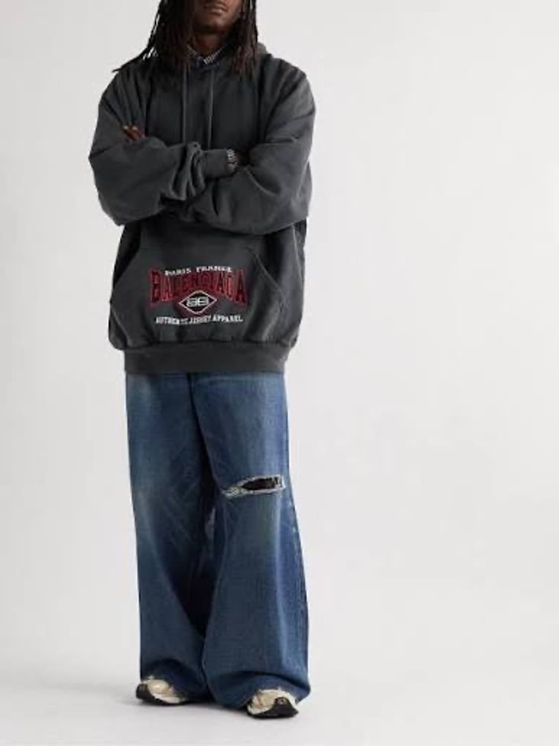 (3) 발렌시아가 브라운 후드티 상품이미지10