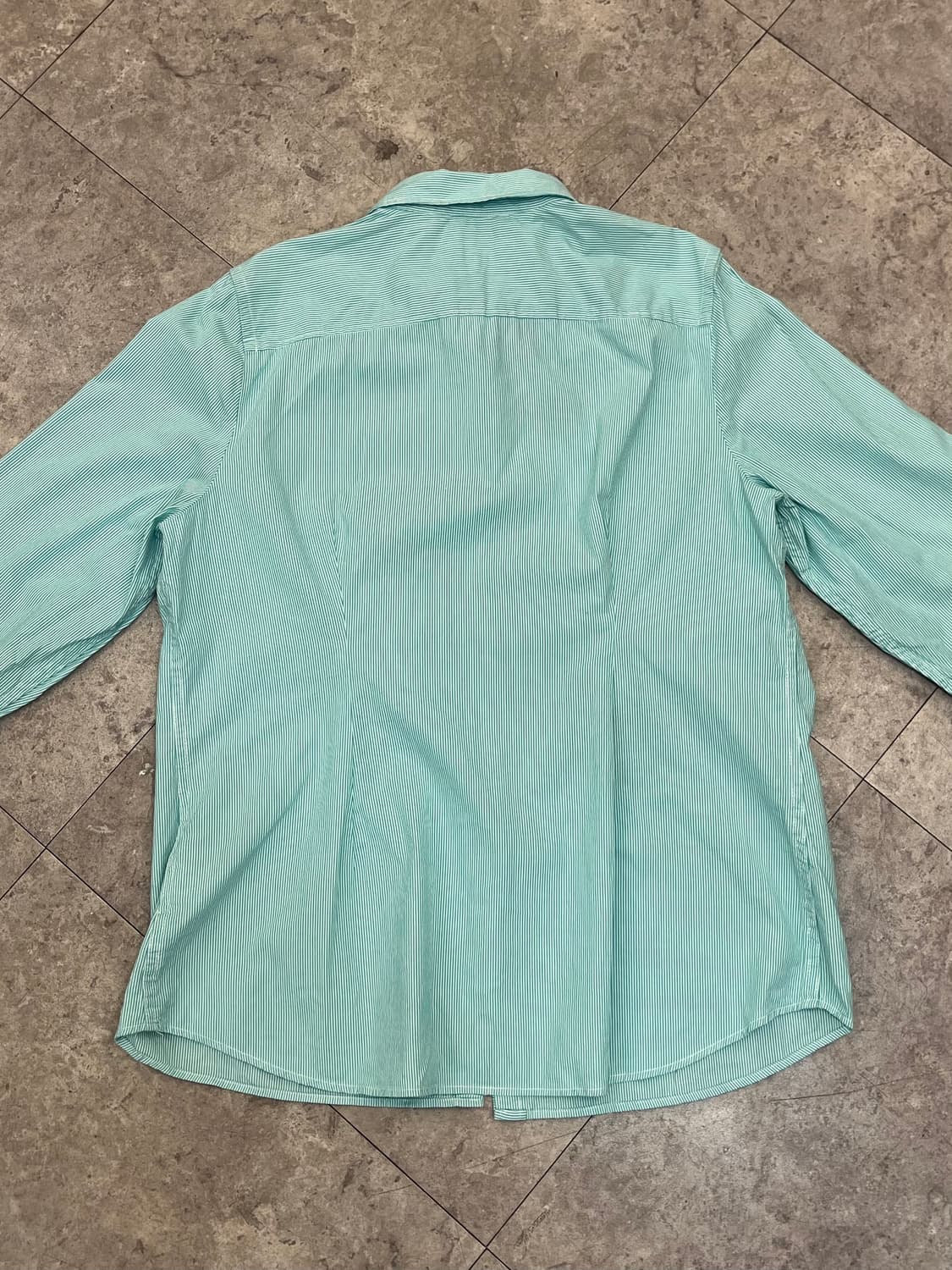 타미힐피거 스트라이프 셔츠 그린 XL #csz3084 상품이미지7