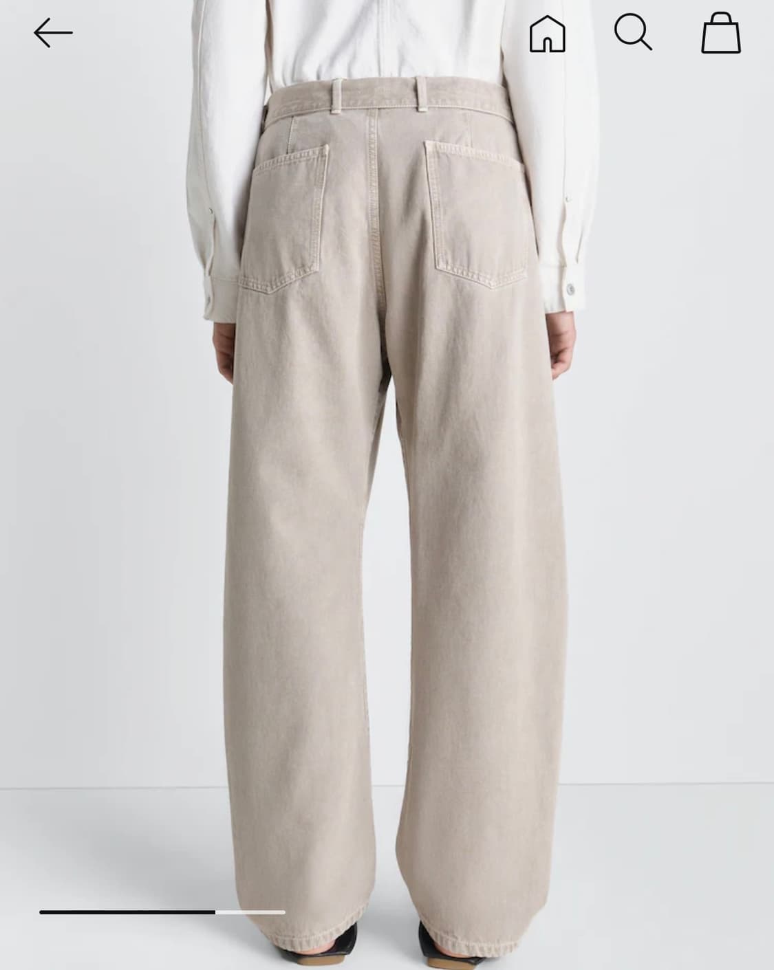 LEMAIRE 트위스티드 벨티드 팬츠 xs 상품이미지3