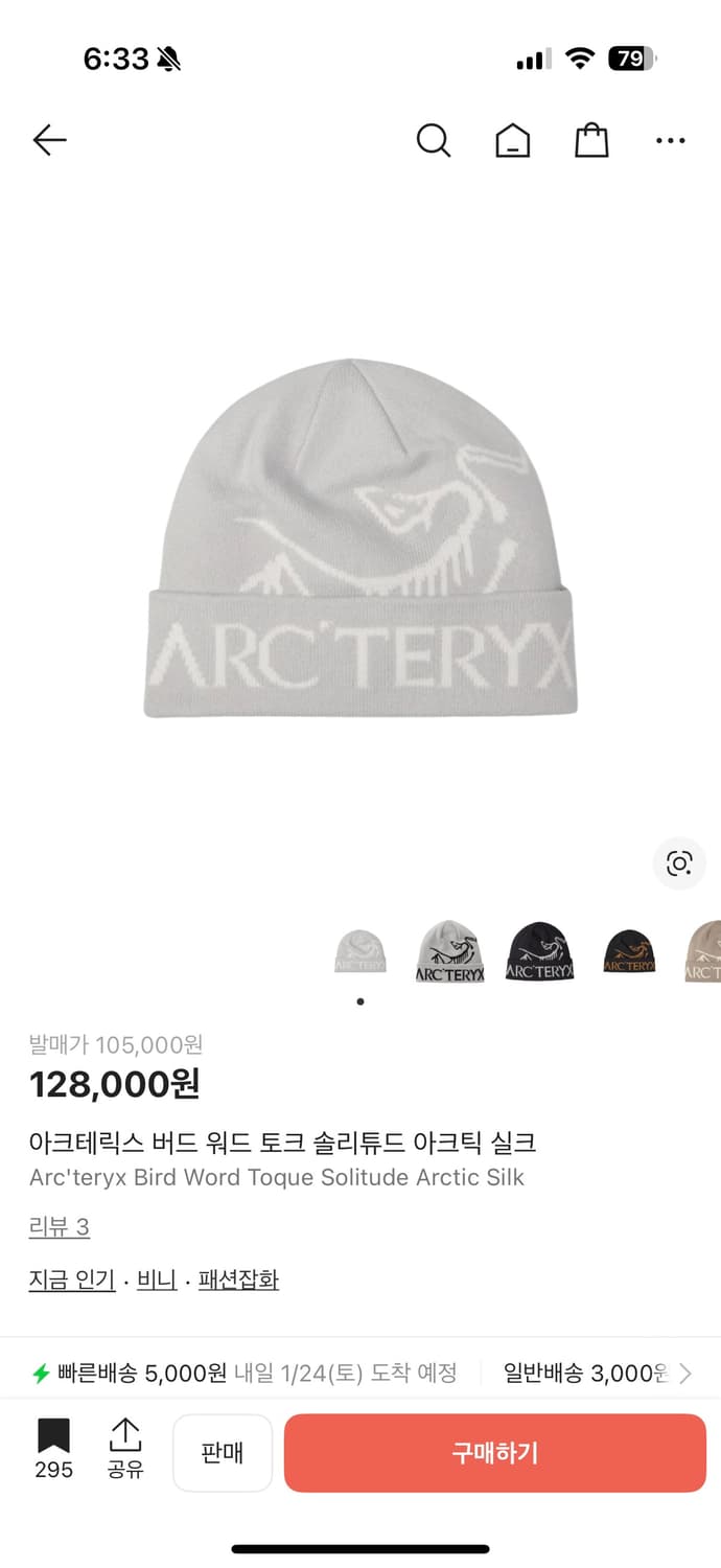 아크테릭스 비니 버드 워드 토크 솔리튜드 아크틱 실크 상품이미지3