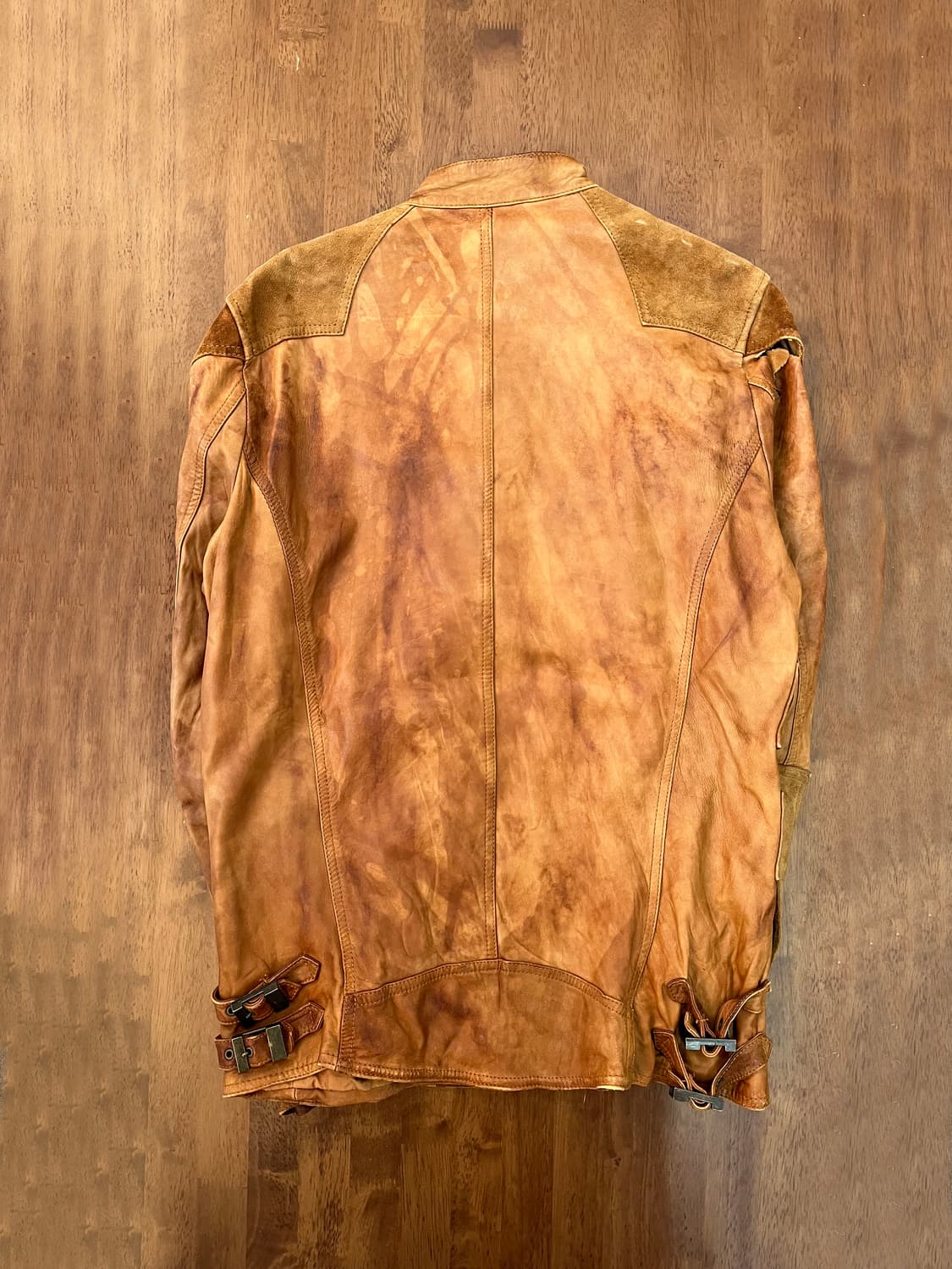 아바하우스 2000s 멀티 포켓 레더 라이더 재킷 상품이미지2