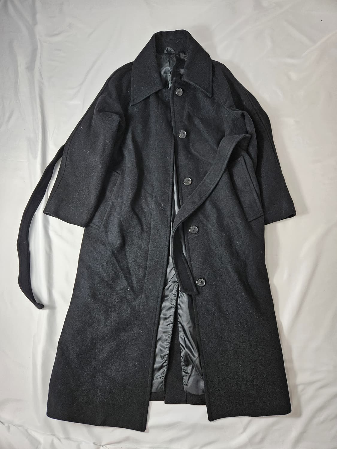 라퍼지스토어 울리치 발마칸 맥코트 트렌치코트 블렌드 S 오버핏 블랙 상품이미지1