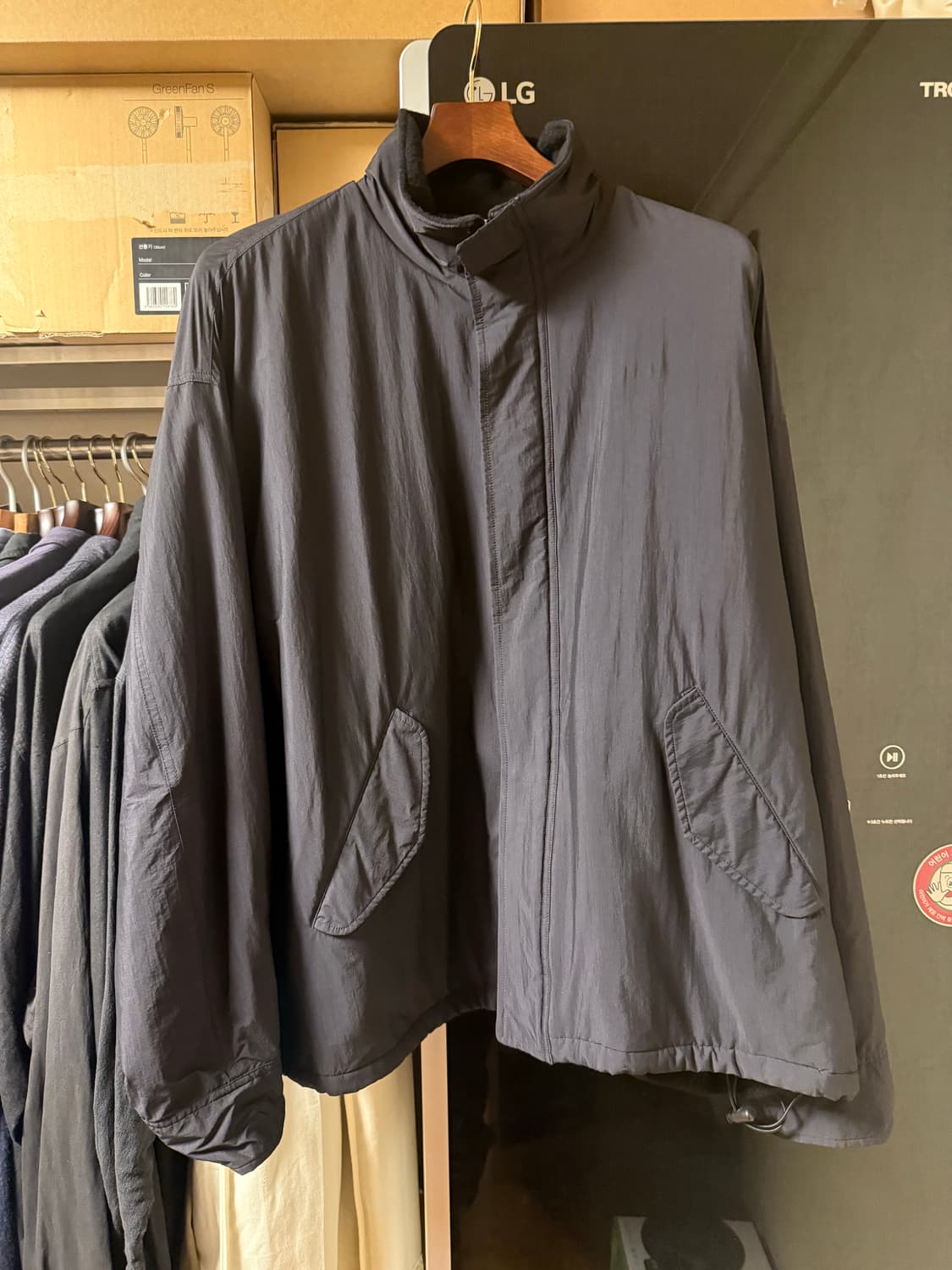 코모리 comoli 나일론 숏 자켓 상품이미지1