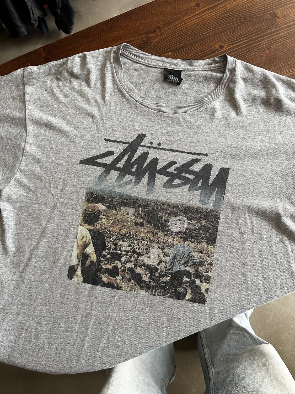 00s STUSSY 스투시 포토 그래픽 반팔 티셔츠 상품이미지1