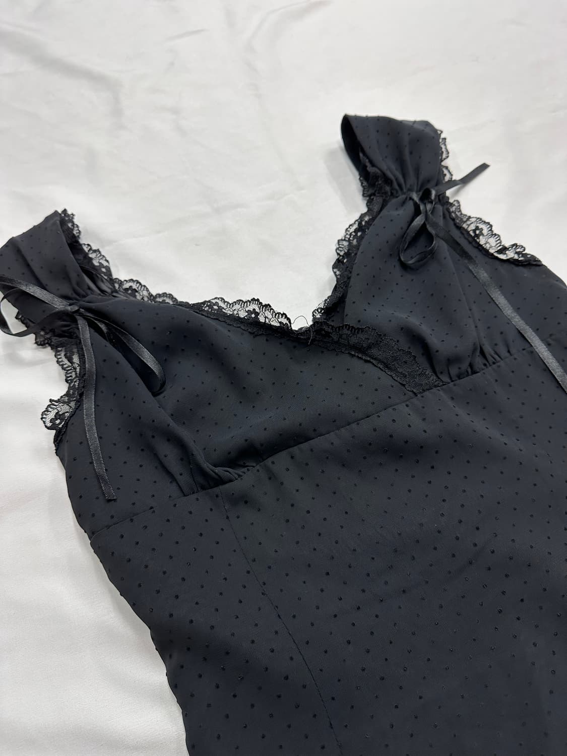 도트 레이스 원피스 상품이미지3