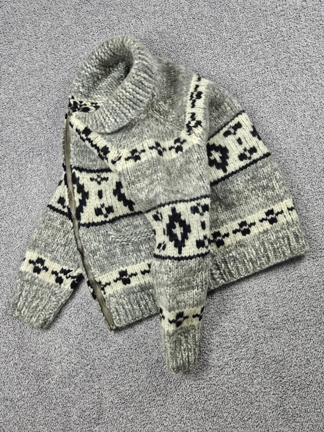 핸드메이드 코위찬 스웨터 니트집업 ( 상세설명참조 ) / 9971 상품이미지3