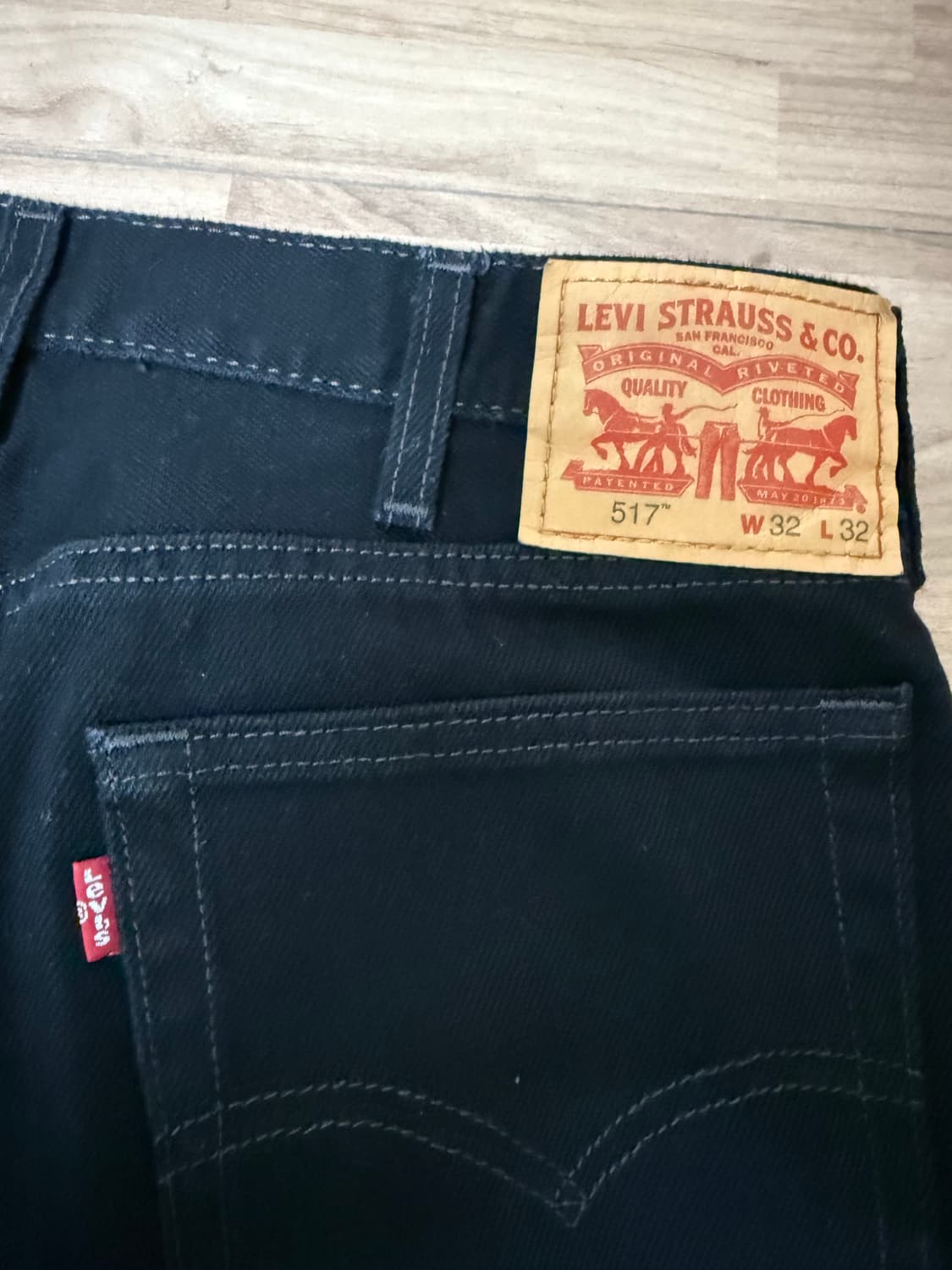 (32x32) 리바이스 517 블랙진 상품이미지3