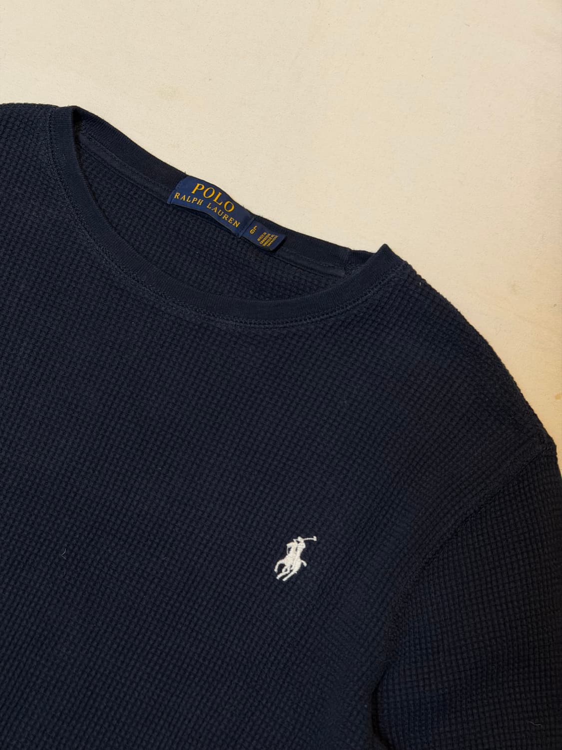 폴로 랄프로렌 와플 써멀 롱슬리브 네이비 상품이미지2