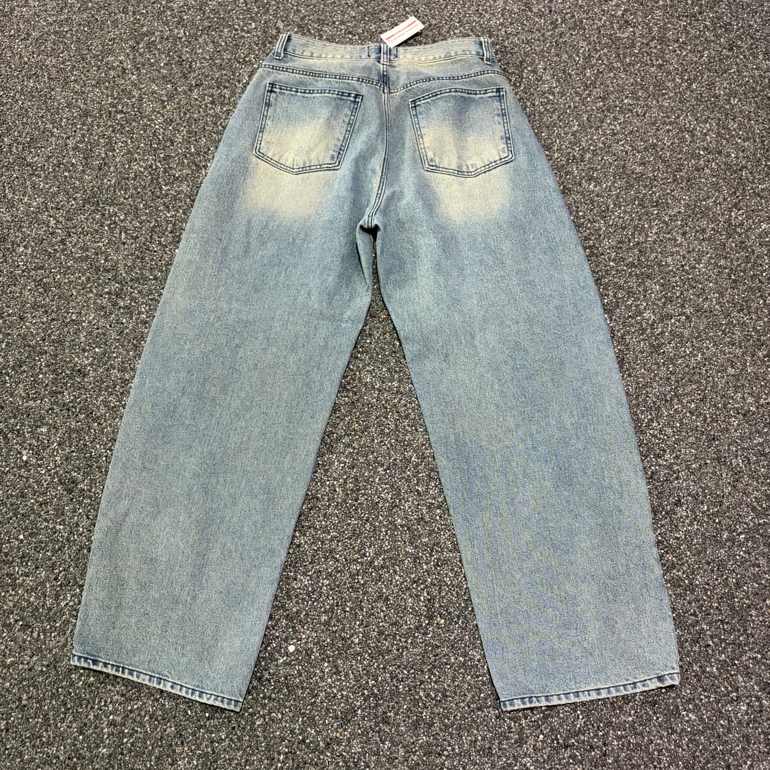 더크로스 워싱 와이드 데님 팬츠 B4098 상품이미지5