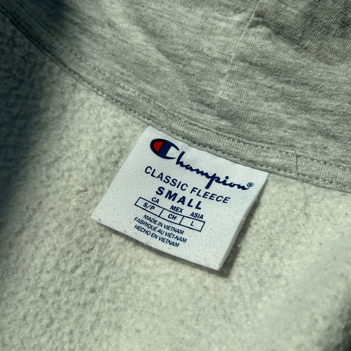 챔피온 그레이 로고 후드집업 상품이미지7