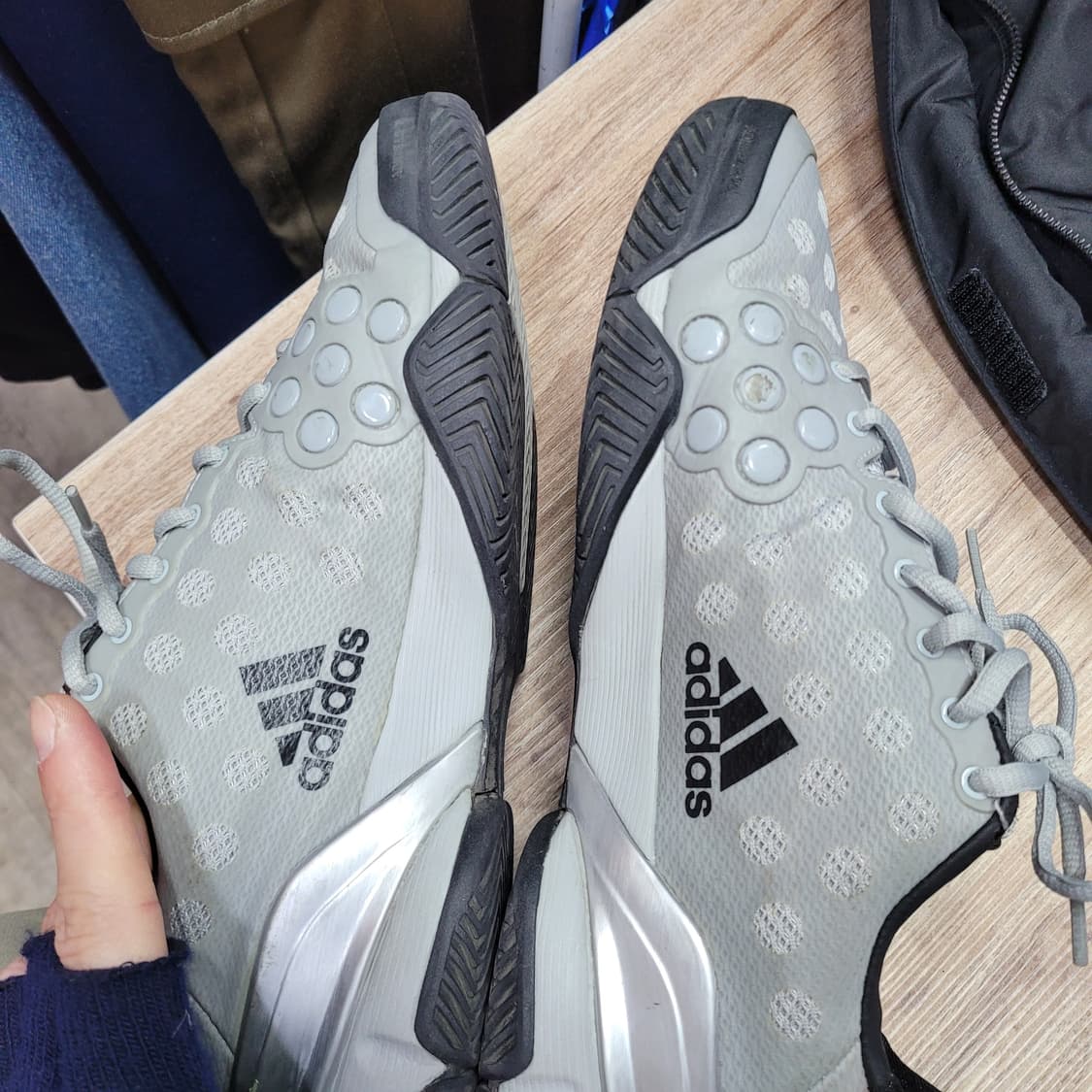 Adidas 아디다스 바리케이드 테니스화 회색 운동화 상품이미지4