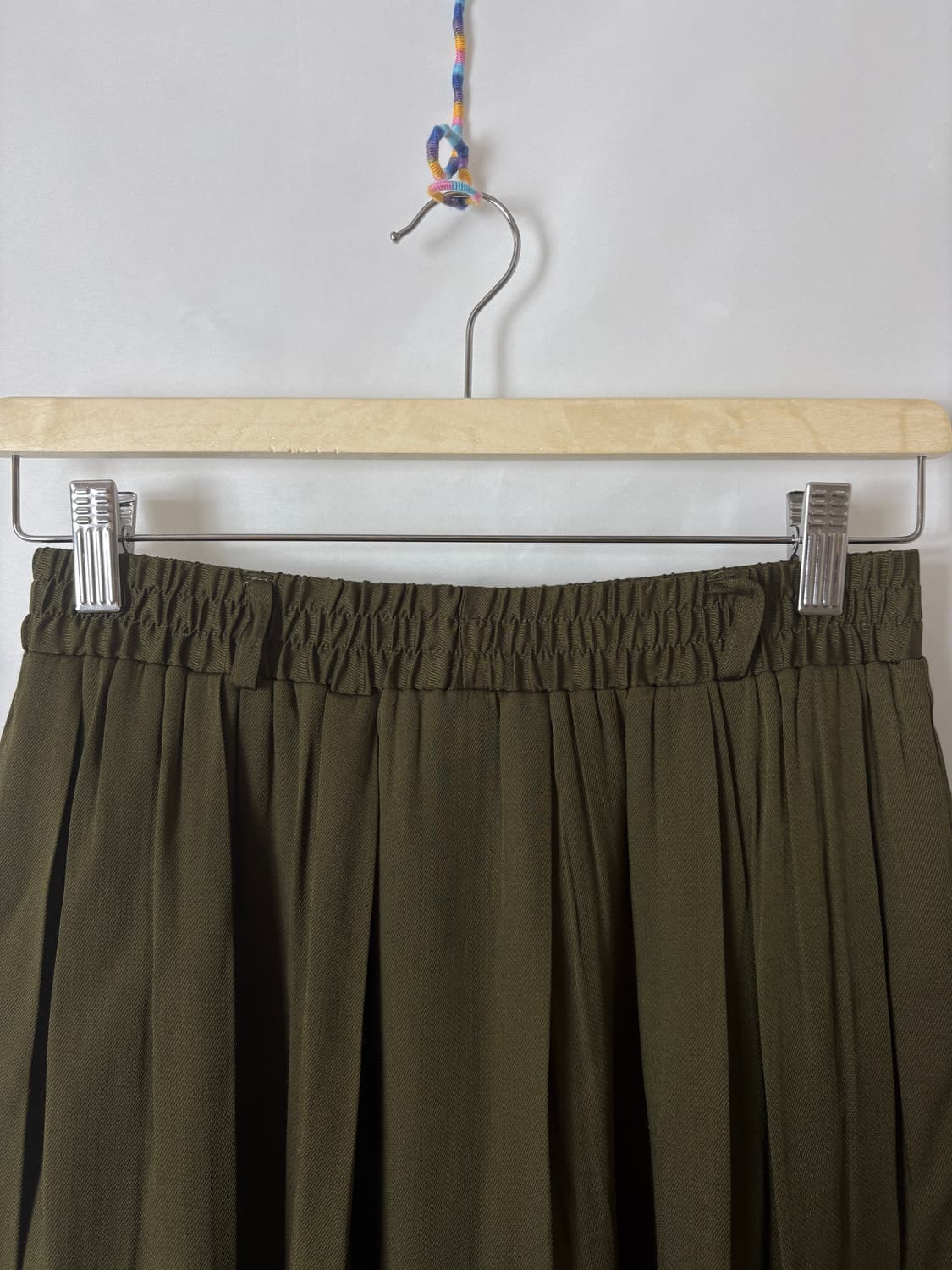 카키 롱 스커트 상품이미지4